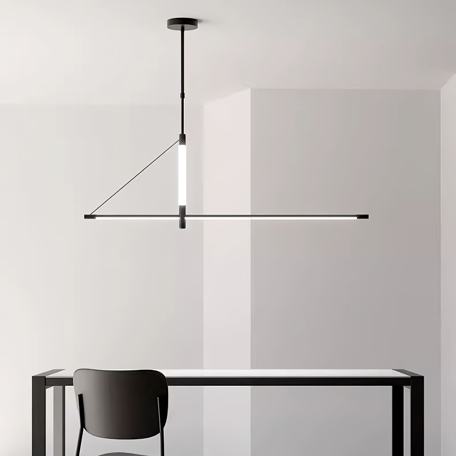 Araeyra Modern Minimalist Linear Axis Pendant Light - Letslighting