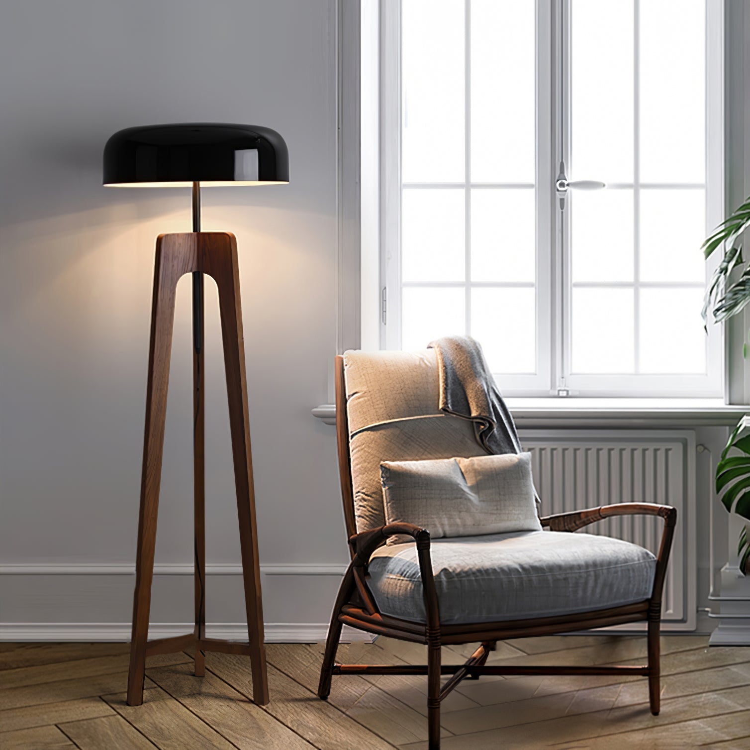 Kovain Wood Minimalist Floor Lamp - Letslighting