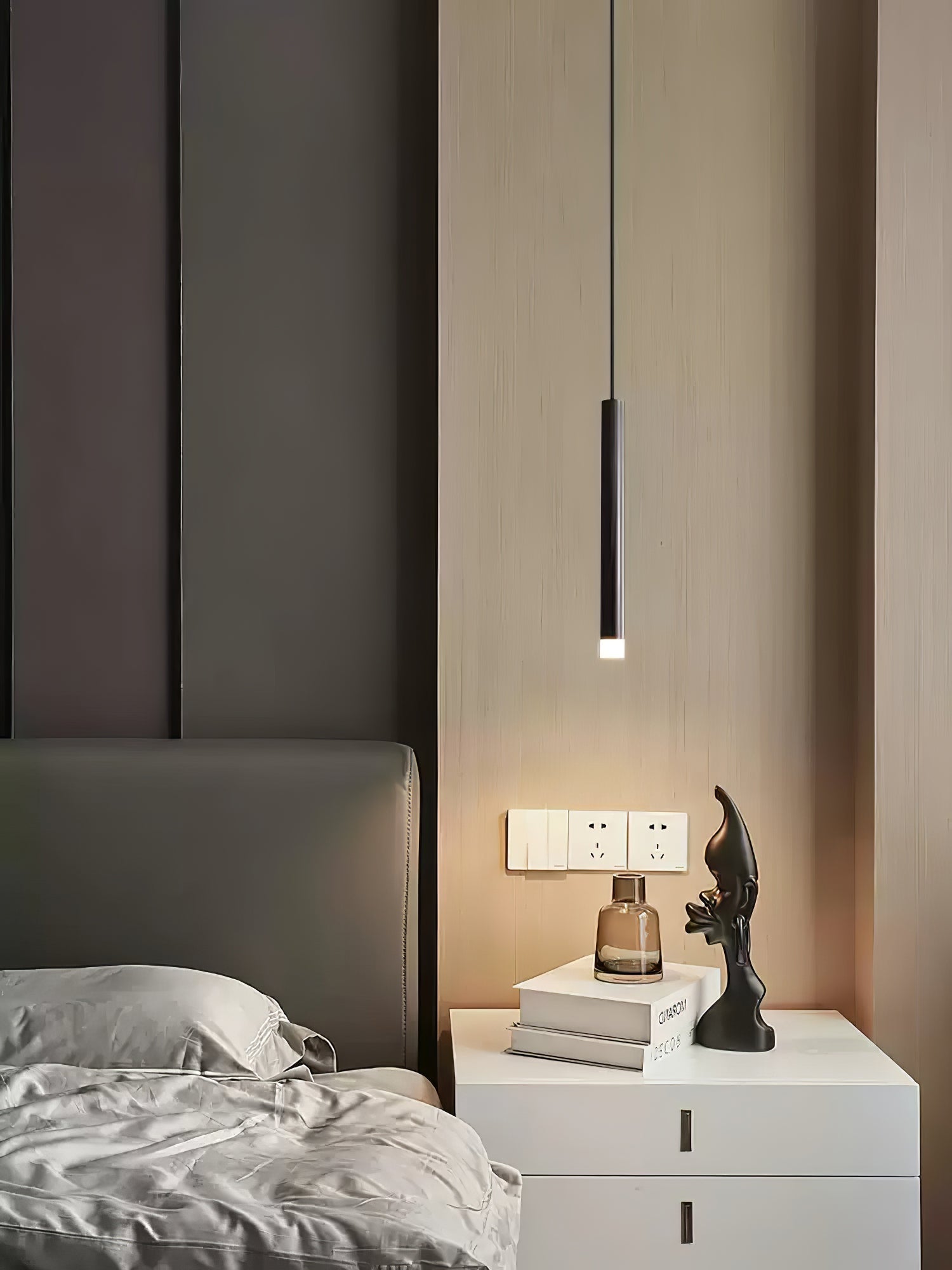 Cetheel Modern Minimalist Brass Plastic Pendant Light - Letslighting