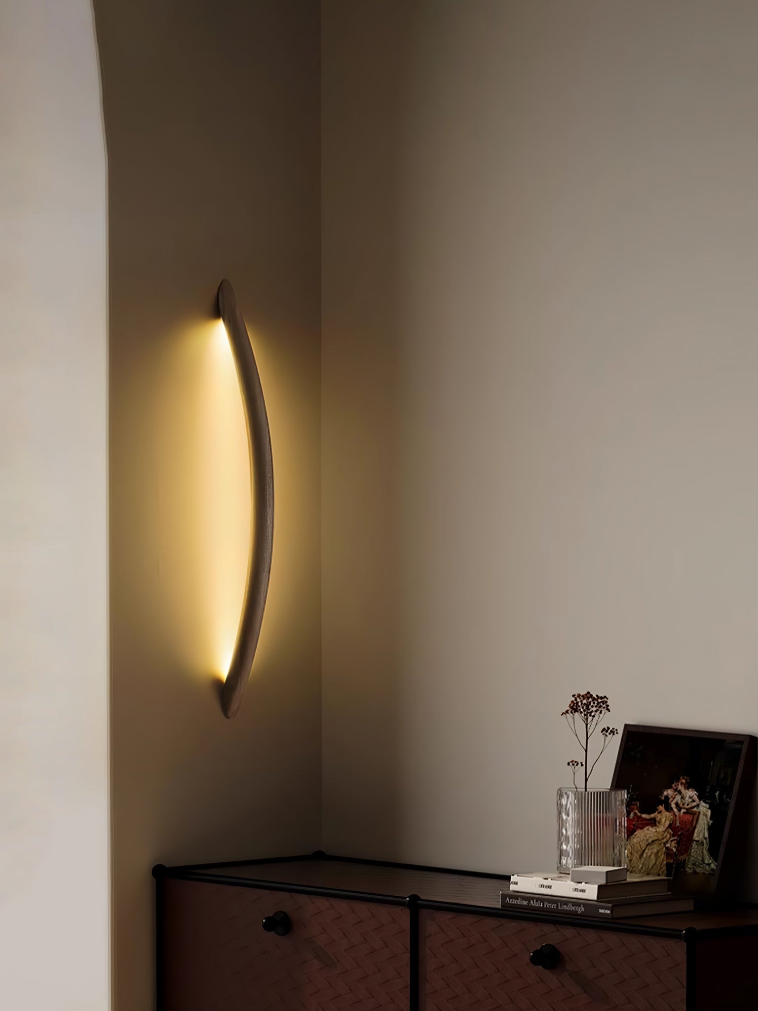 Evvinos Modern Minimalist Linear Wood Wall Light - Letslighting