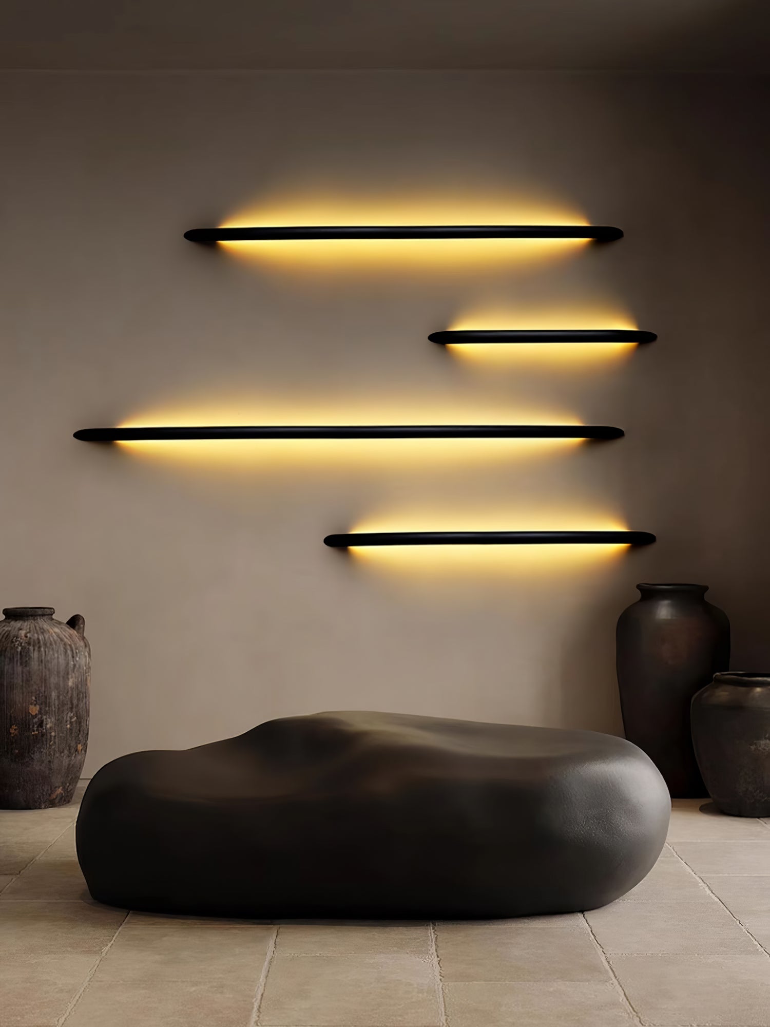 Evvinos Modern Minimalist Linear Wood Wall Light - Letslighting