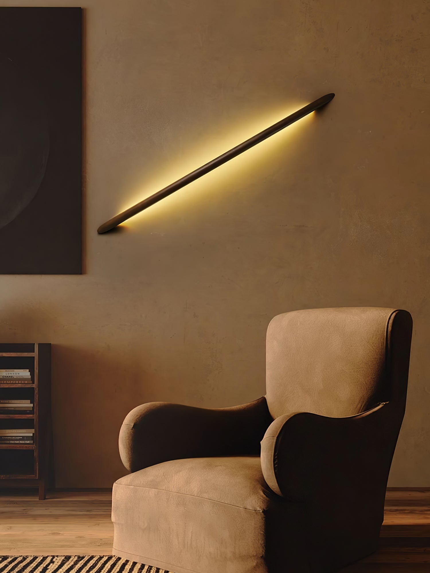 Evvinos Modern Minimalist Linear Wood Wall Light - Letslighting