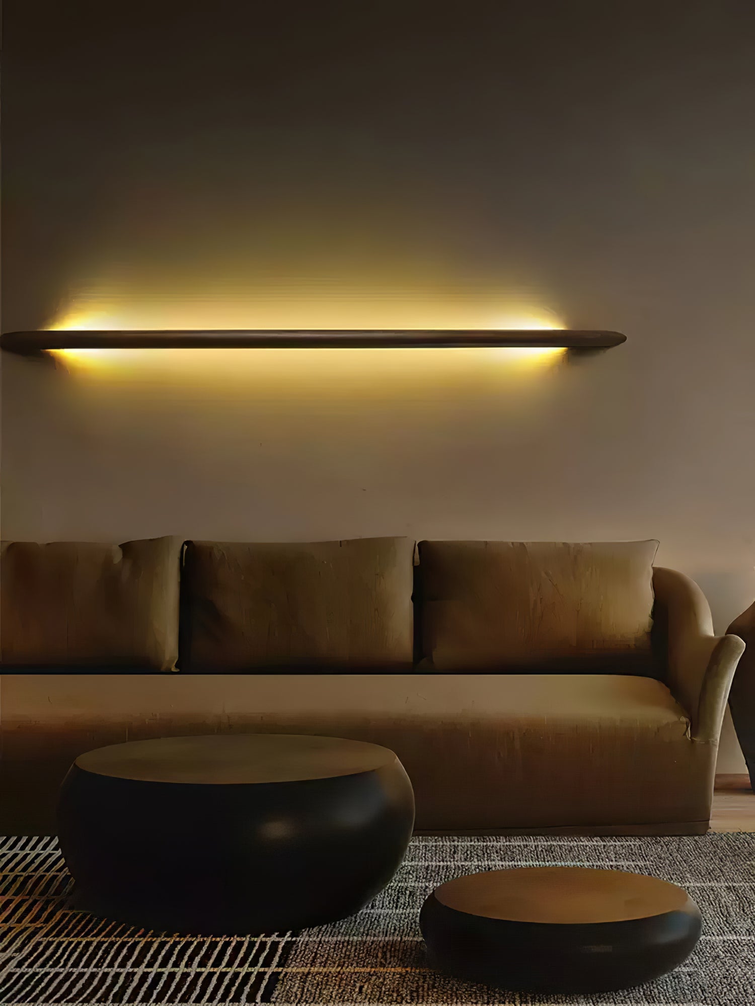 Evvinos Modern Minimalist Linear Wood Wall Light - Letslighting