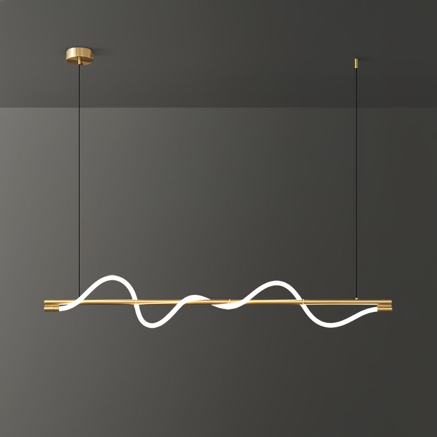 Pulse Minimalist Brass Pendant Lamp - Letslighting