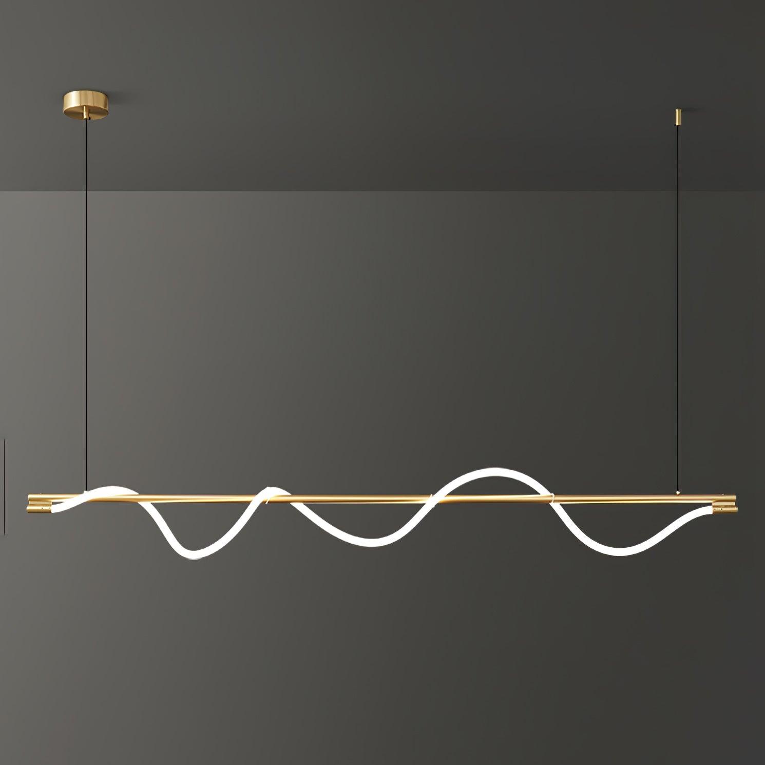 Pulse Minimalist Brass Pendant Lamp - Letslighting