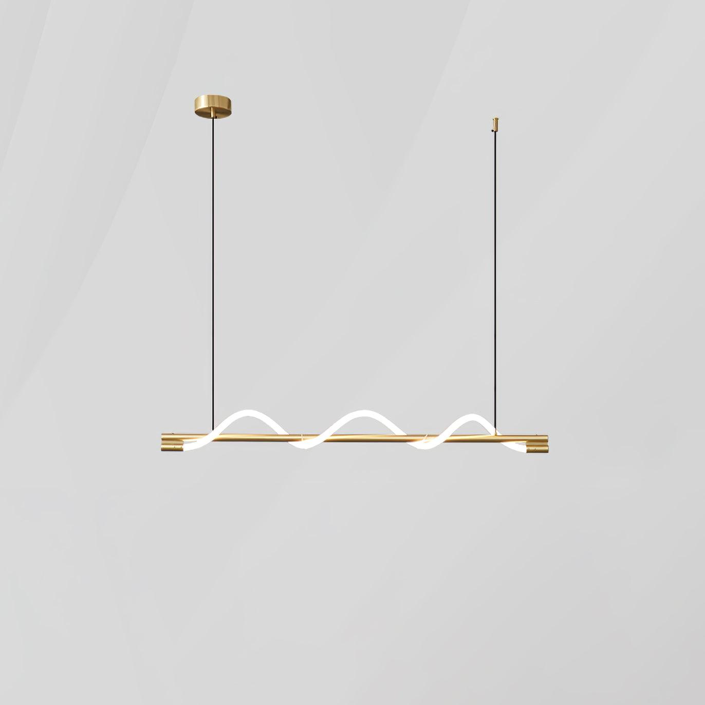 Pulse Minimalist Brass Pendant Lamp - Letslighting