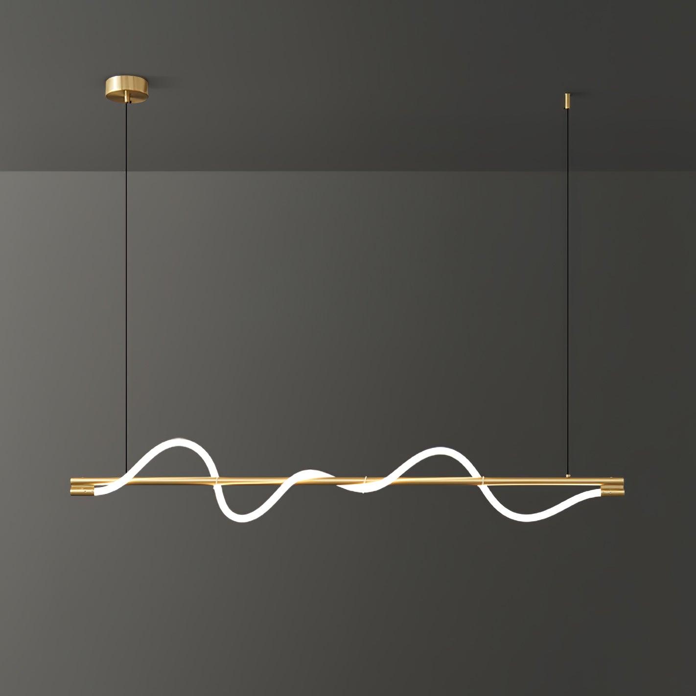Pulse Minimalist Brass Pendant Lamp - Letslighting