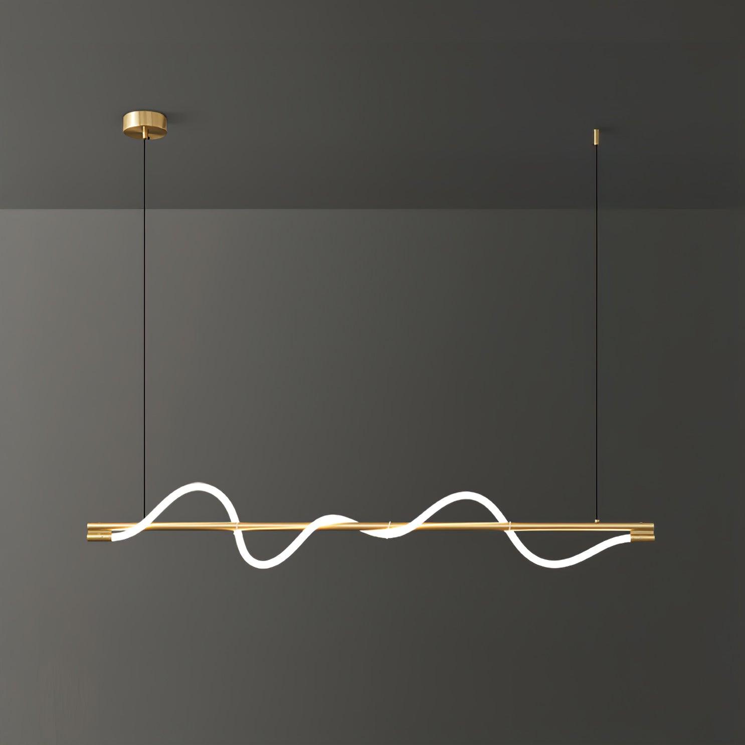 Pulse Minimalist Brass Pendant Lamp - Letslighting