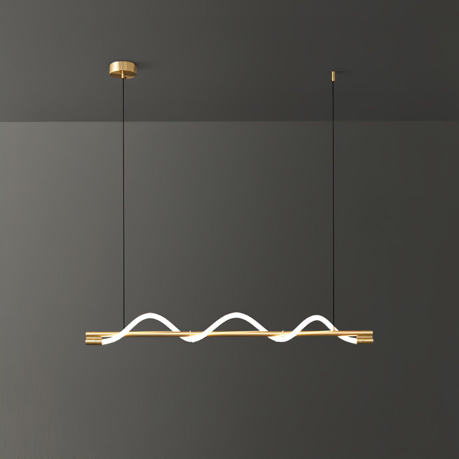Pulse Minimalist Brass Pendant Lamp - Letslighting
