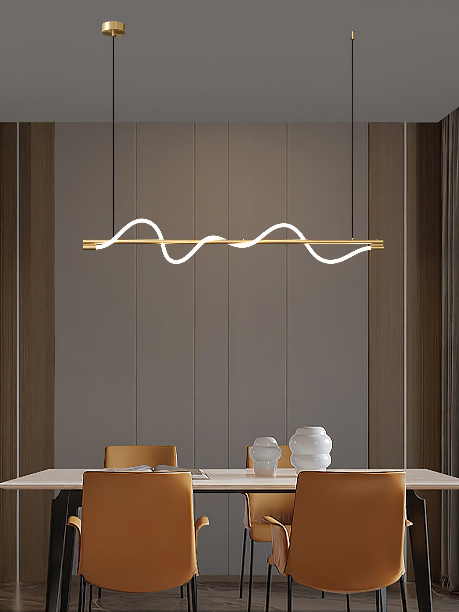 Pulse Minimalist Brass Pendant Lamp - Letslighting