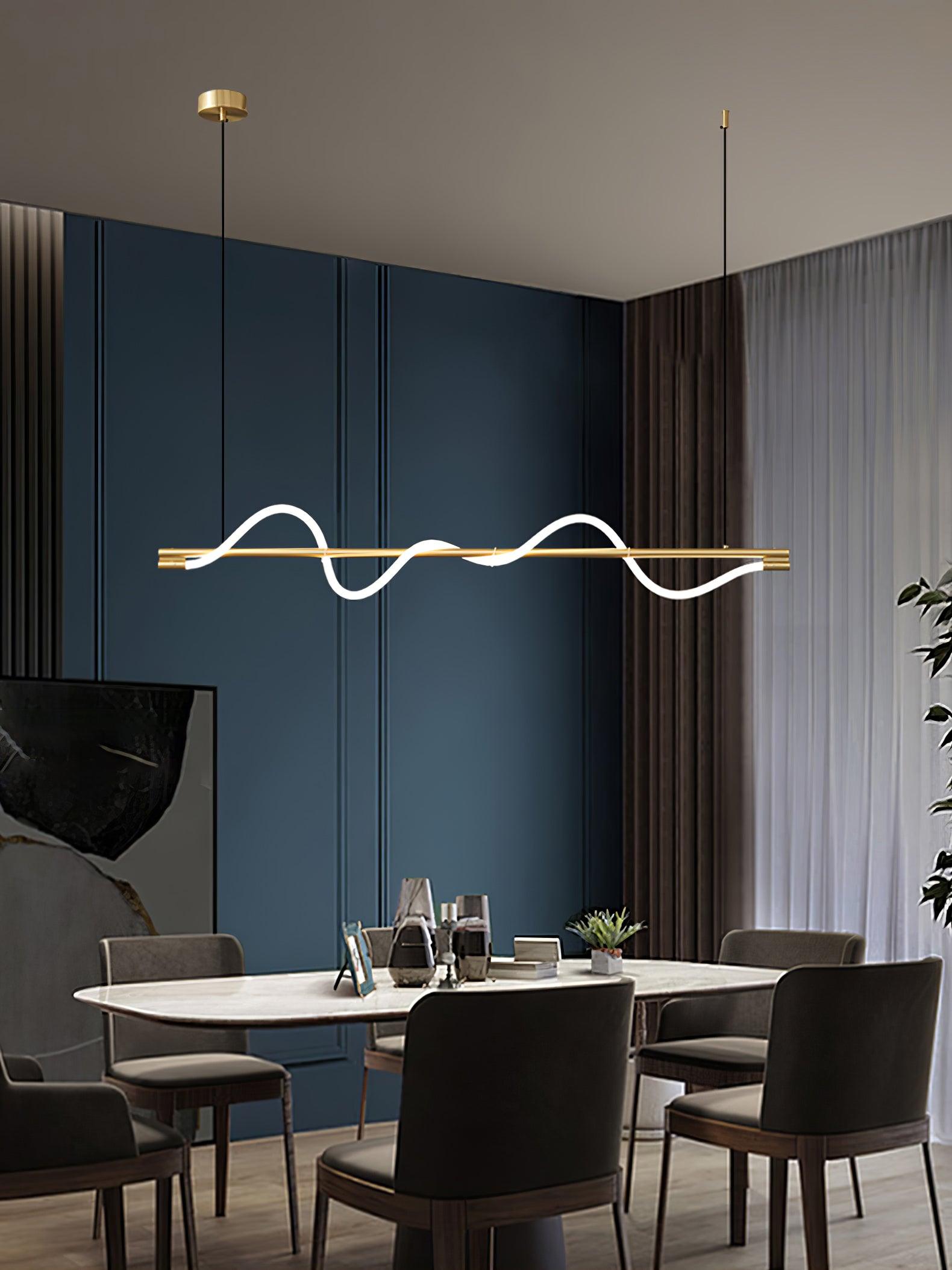 Pulse Minimalist Brass Pendant Lamp - Letslighting