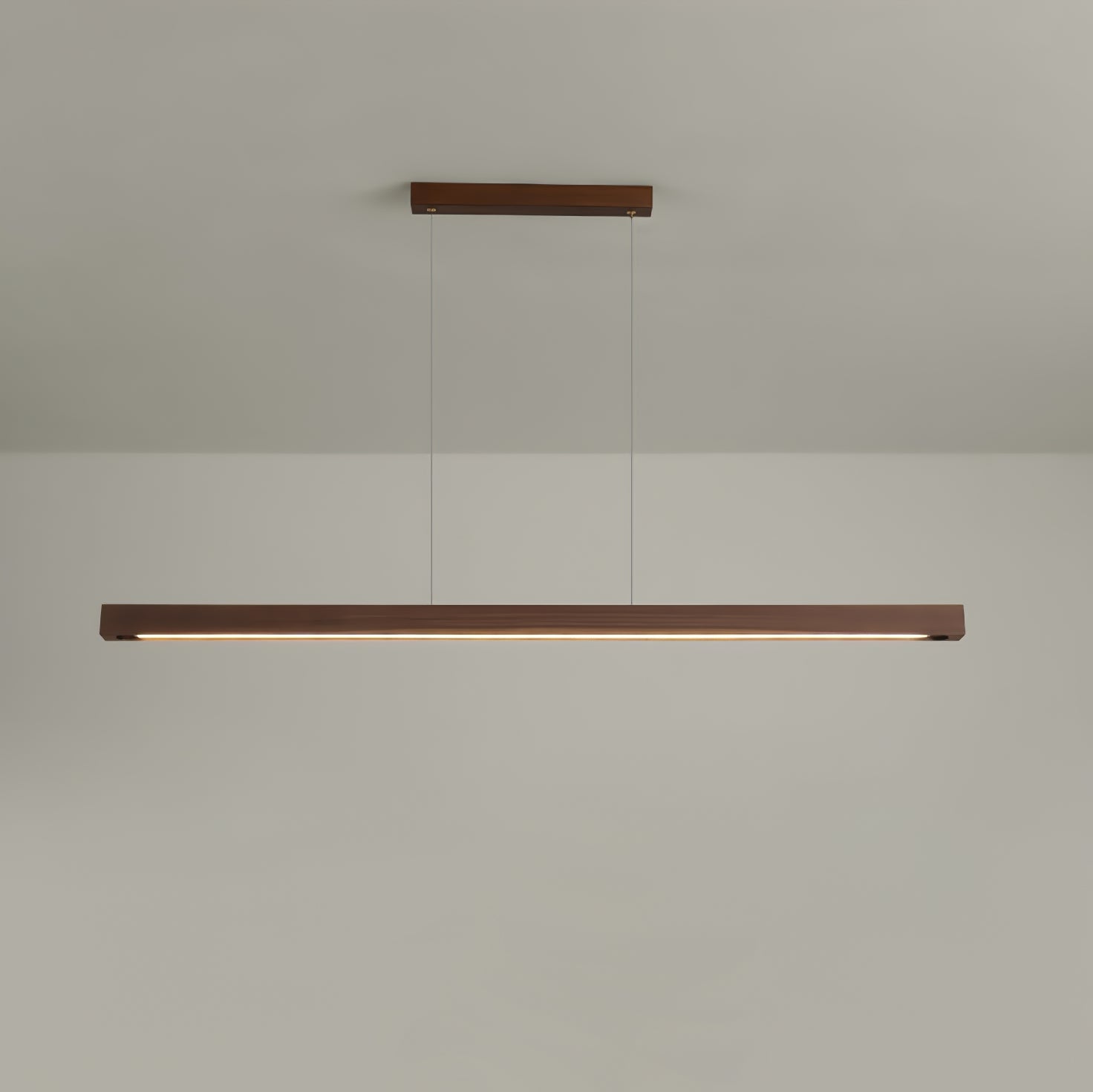 Elowen Linear Minimalist Wood Pendant Light - Letslighting