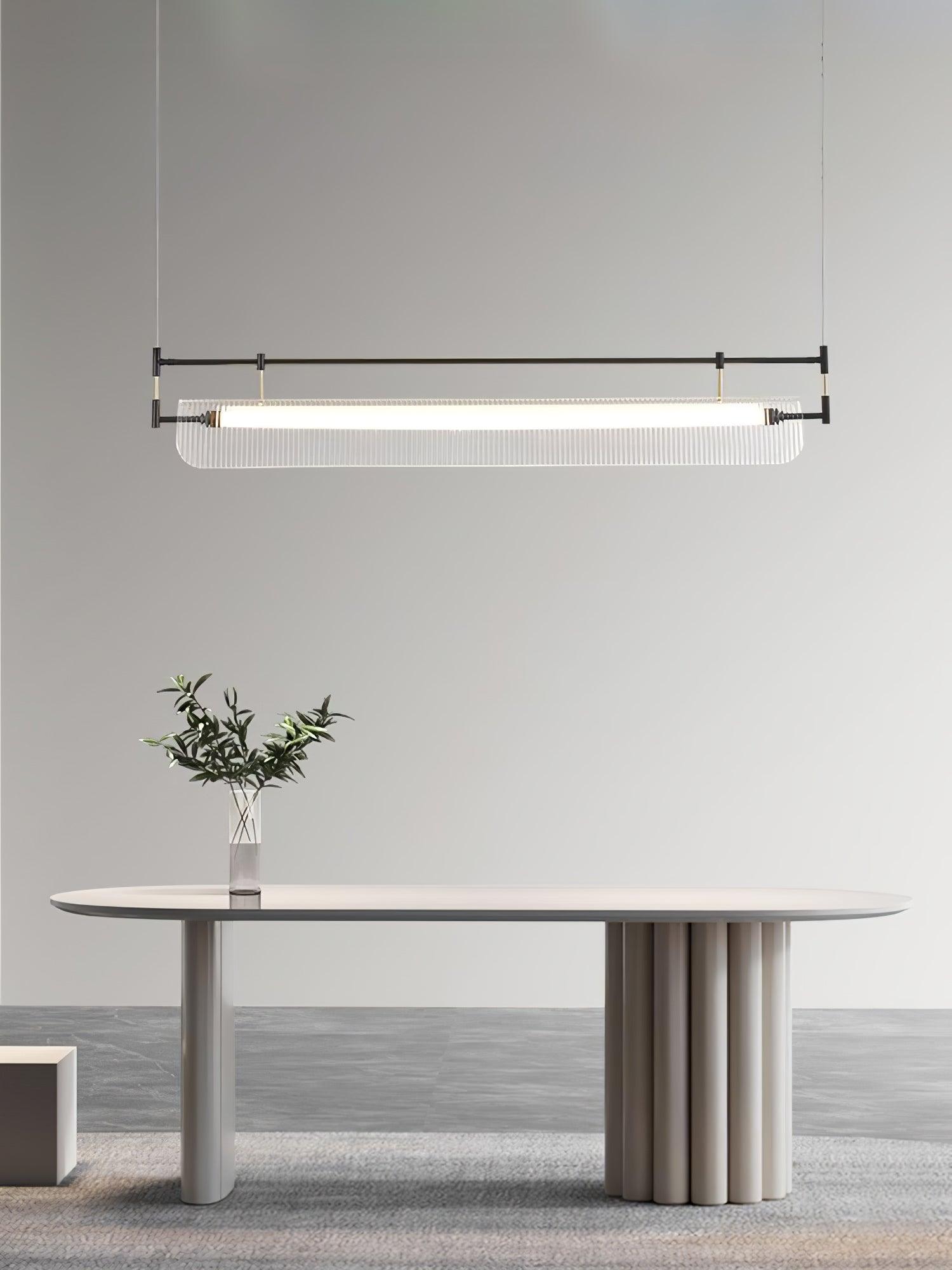 Lustra Chandelier Linear Strip Acrylic Long - Letslighting