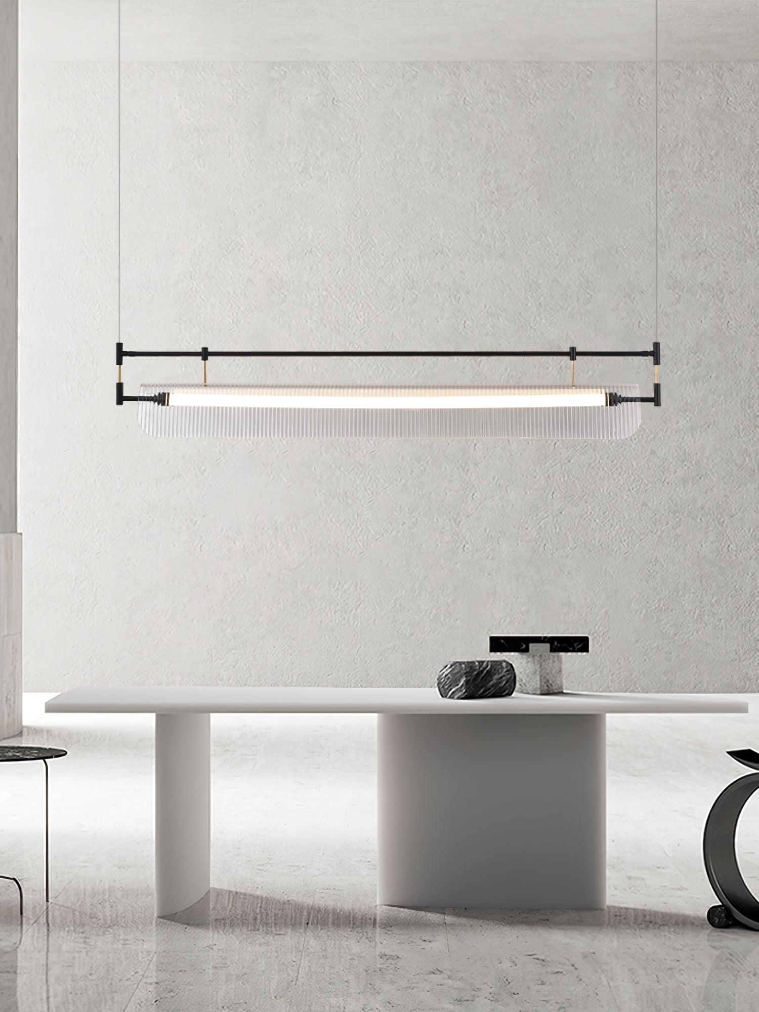 Lustra Chandelier Linear Strip Acrylic Long - Letslighting