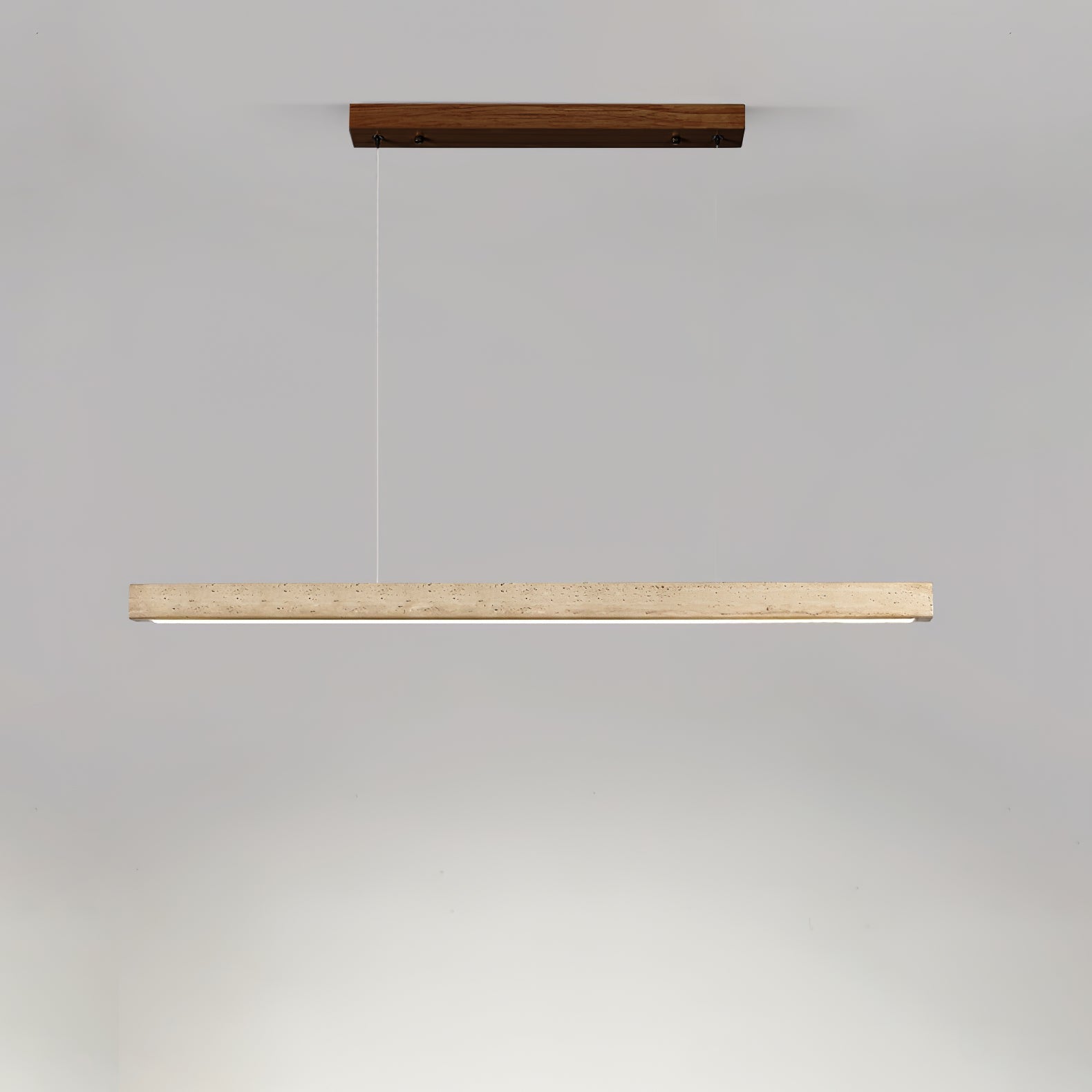 Imiror Minimalist Travertine Linear Pendant - Letslighting