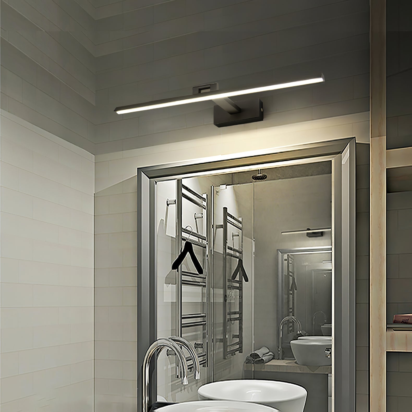 Linear Modern Minimalist Bathroom Wall Lamp - Letslighting