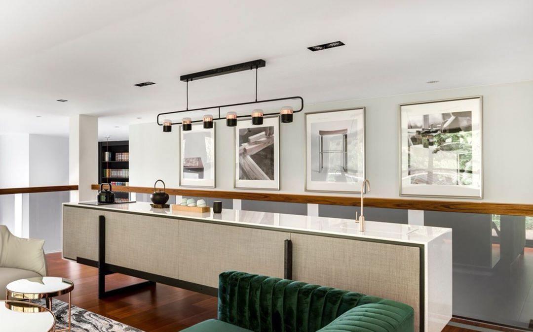Solara Pendant Lamp Adjustable Glass with Brass - Letslighting