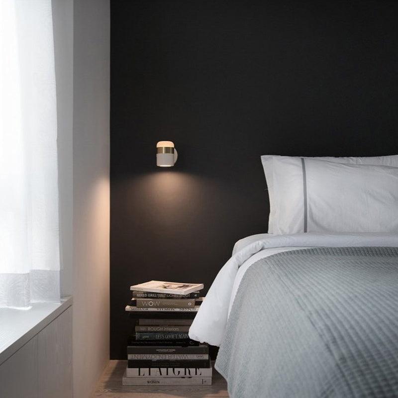 Lustra Wall Lamp Black Glass Adjustable - Letslighting