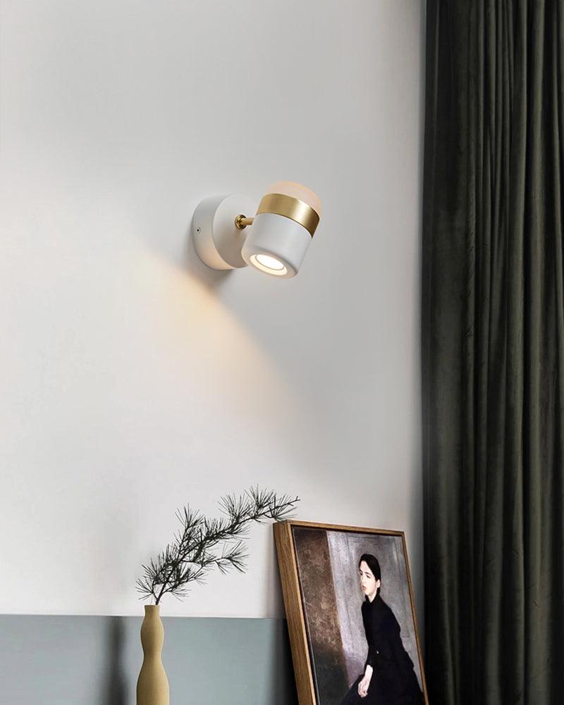 Lustra Wall Lamp Black Glass Adjustable - Letslighting
