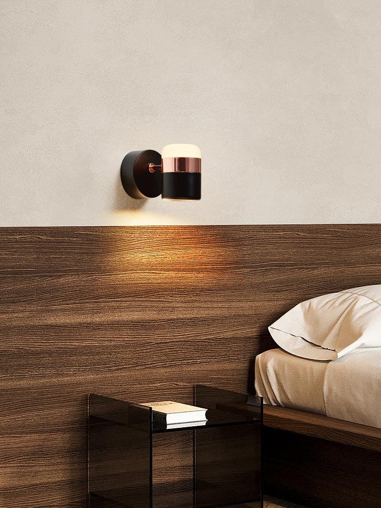Lustra Wall Lamp Black Glass Adjustable - Letslighting