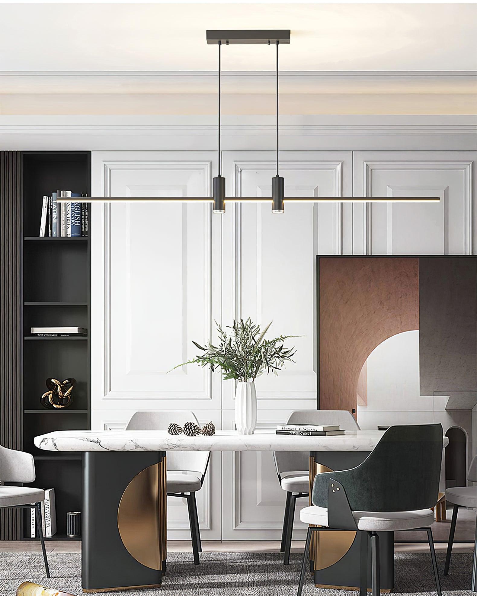 Lustra Pendant Lamp Gold Minimalist for Dining - Letslighting