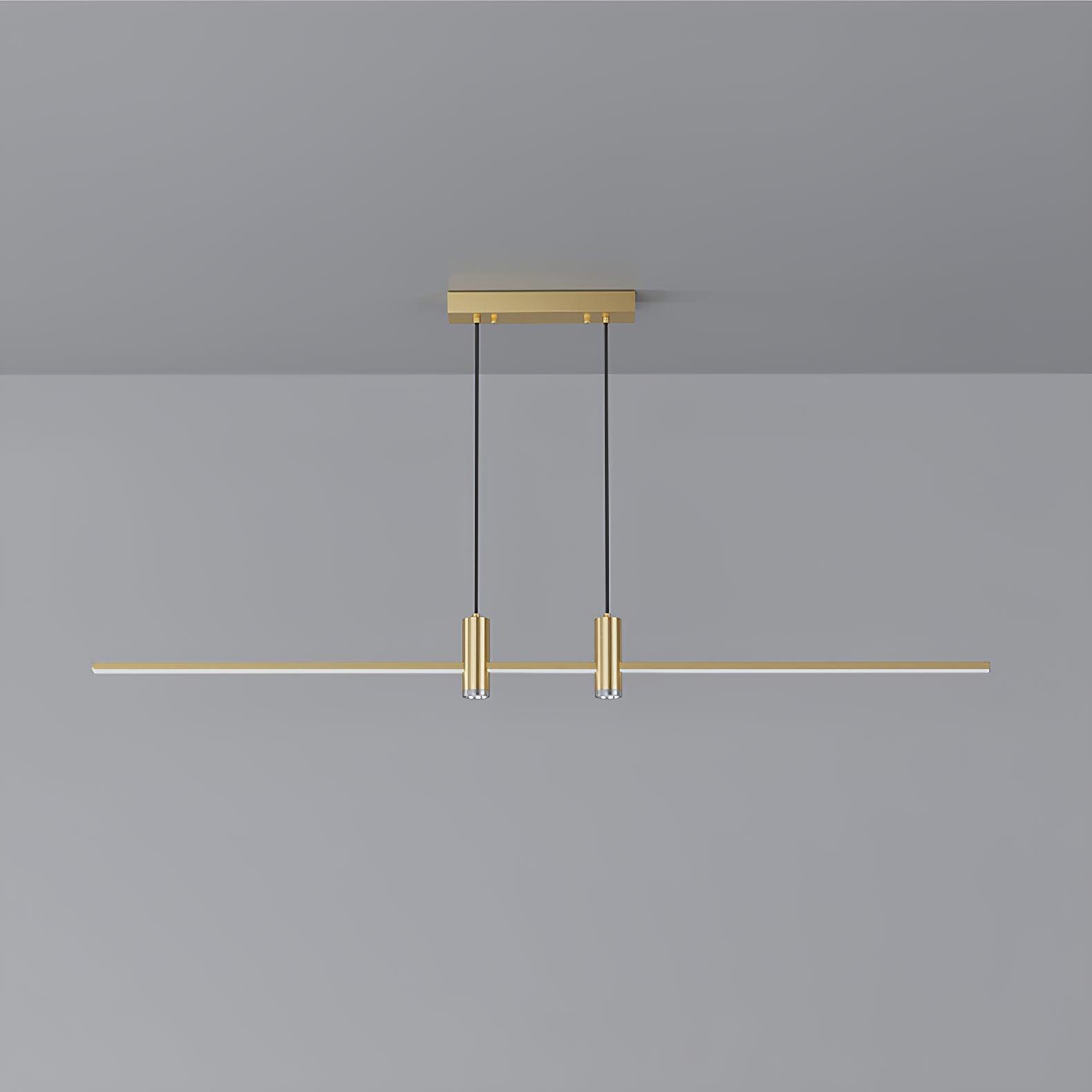 Lustra Pendant Lamp Gold Minimalist for Dining - Letslighting
