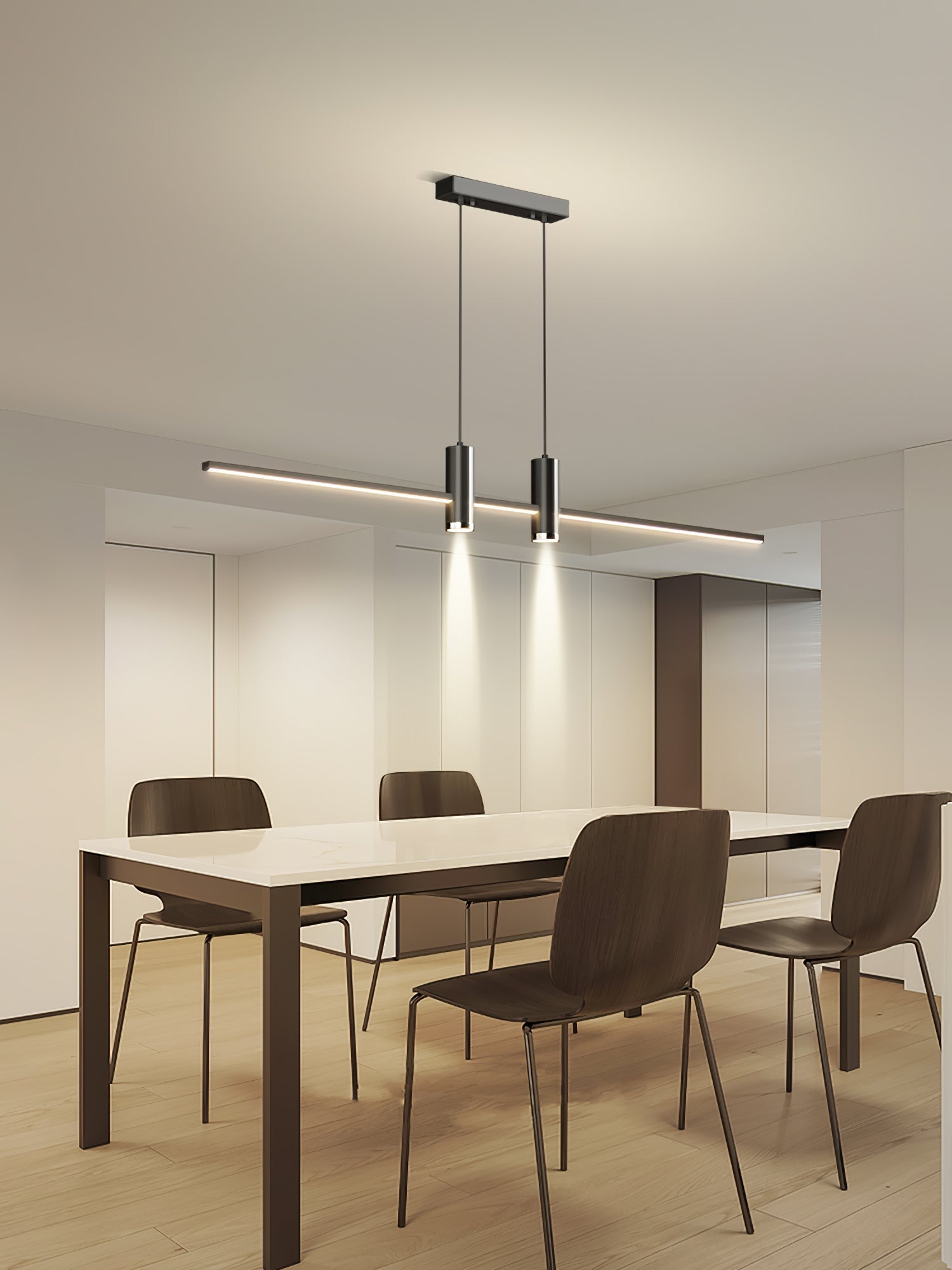 Lustra Pendant Lamp Gold Minimalist for Dining - Letslighting