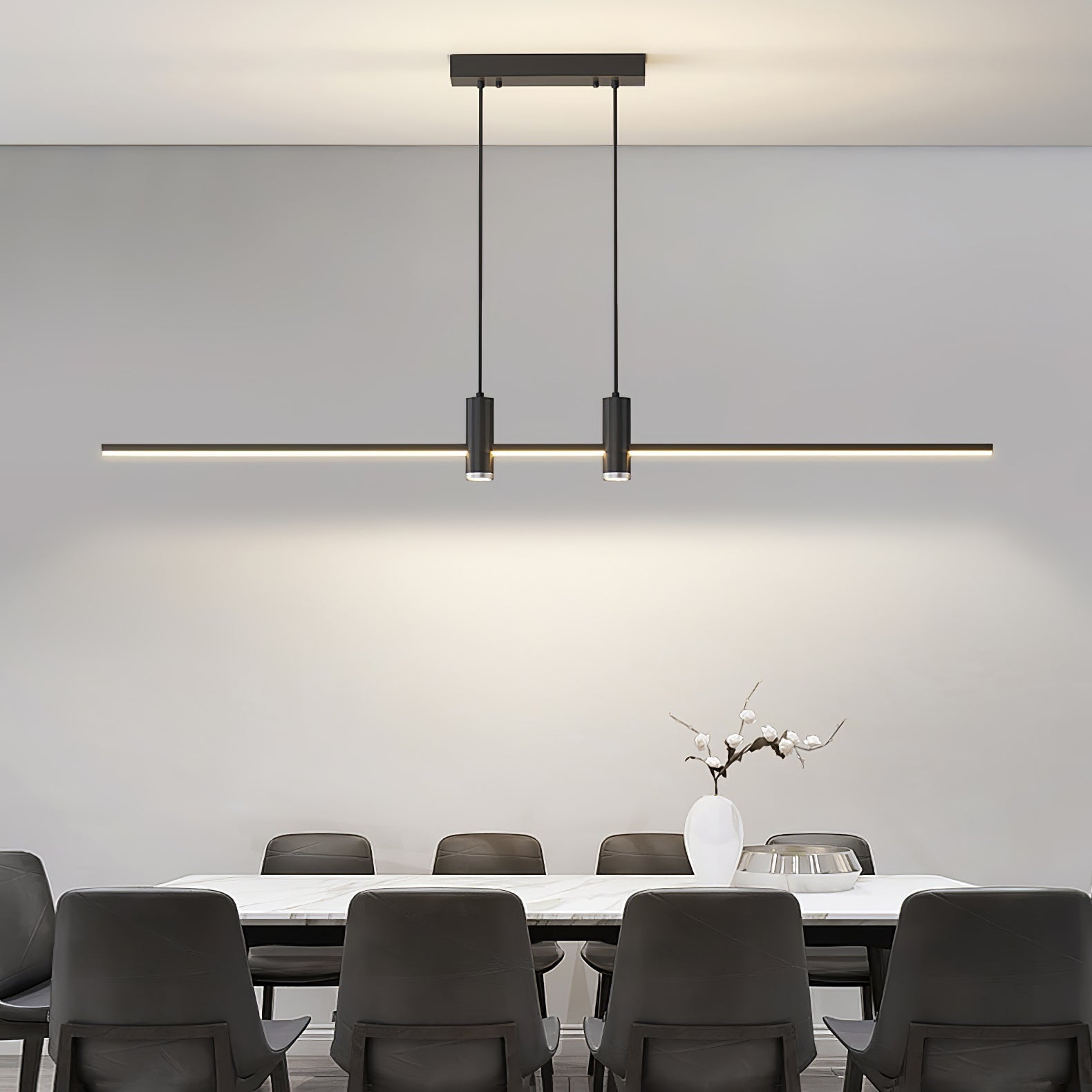 Lustra Pendant Lamp Gold Minimalist for Dining - Letslighting