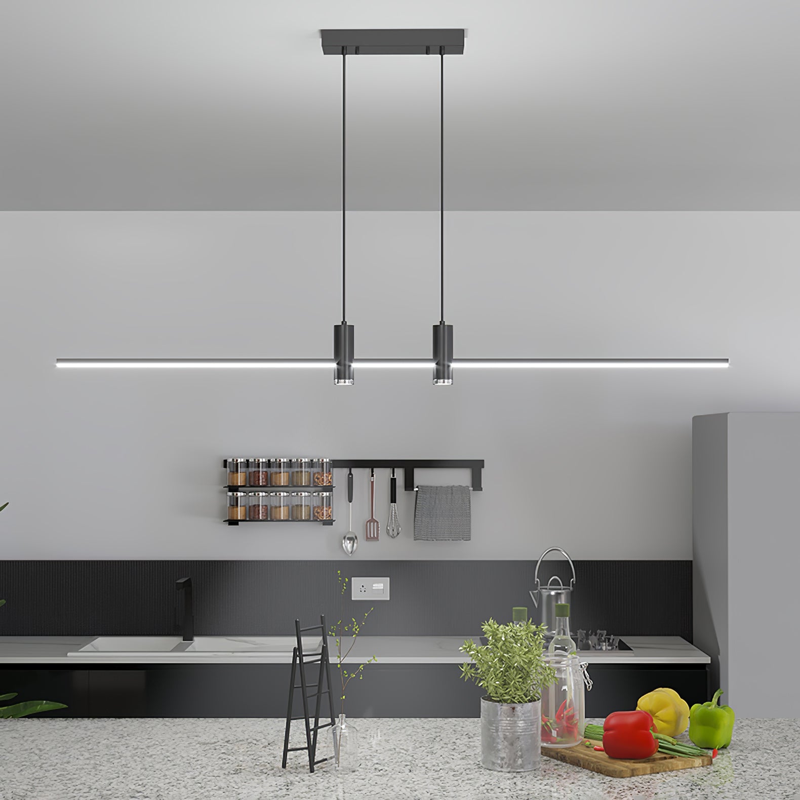 Lustra Pendant Lamp Gold Minimalist for Dining - Letslighting