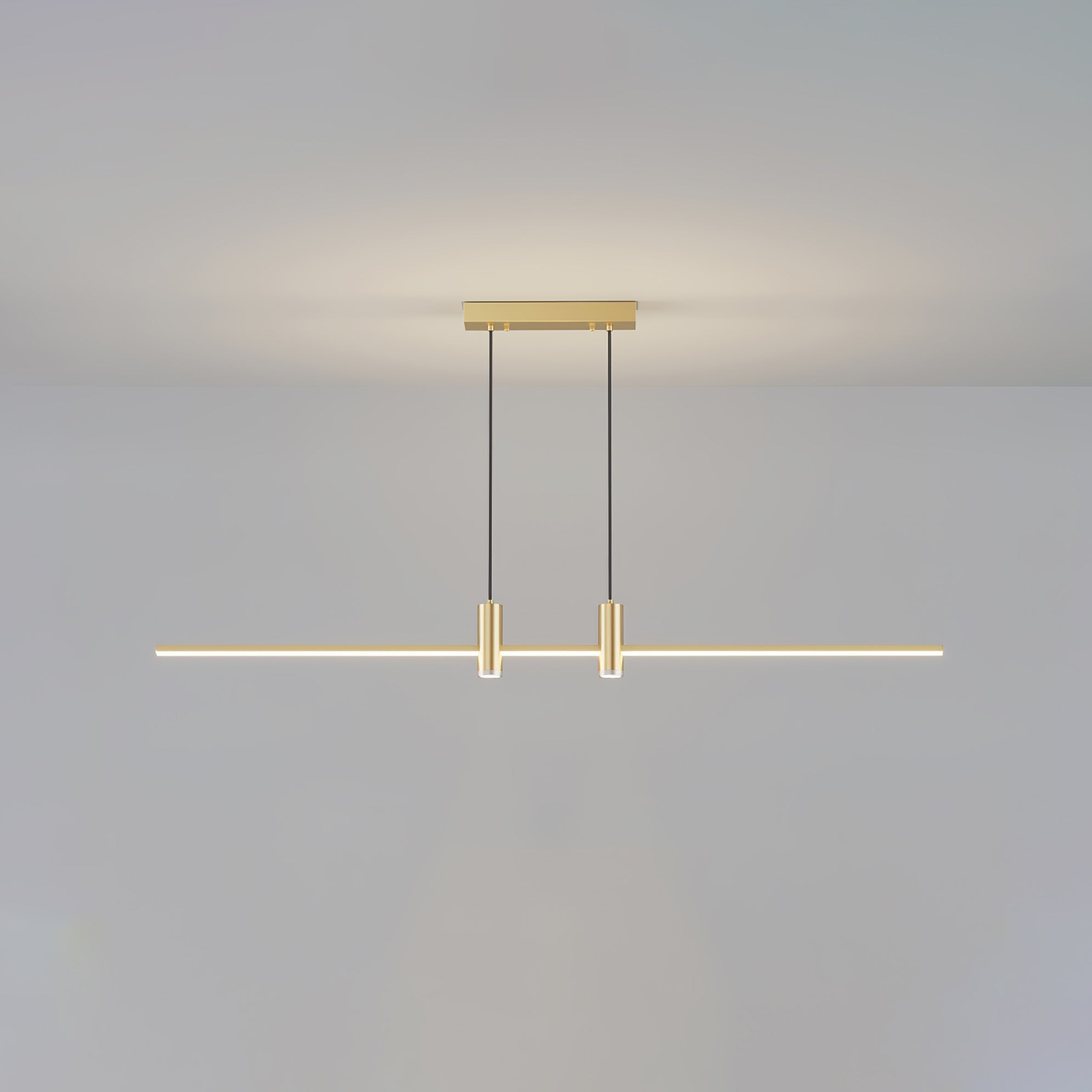 Lustra Pendant Lamp Gold Minimalist for Dining - Letslighting
