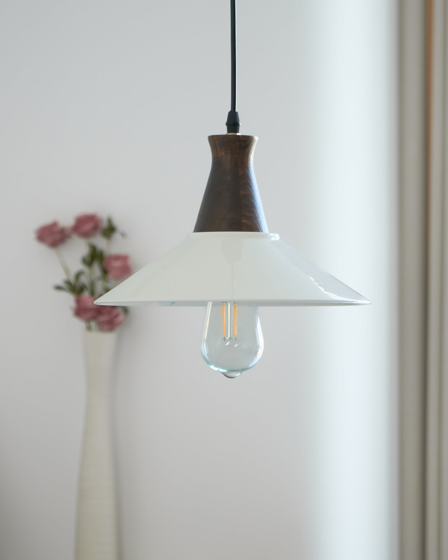 Linna Pendant Lamp Hand-Painted Floral Rustic - Letslighting