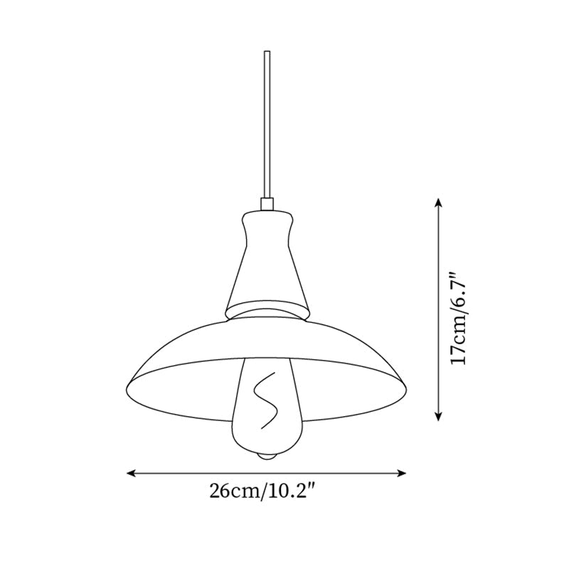 Linna Pendant Lamp Hand-Painted Floral Rustic - Letslighting