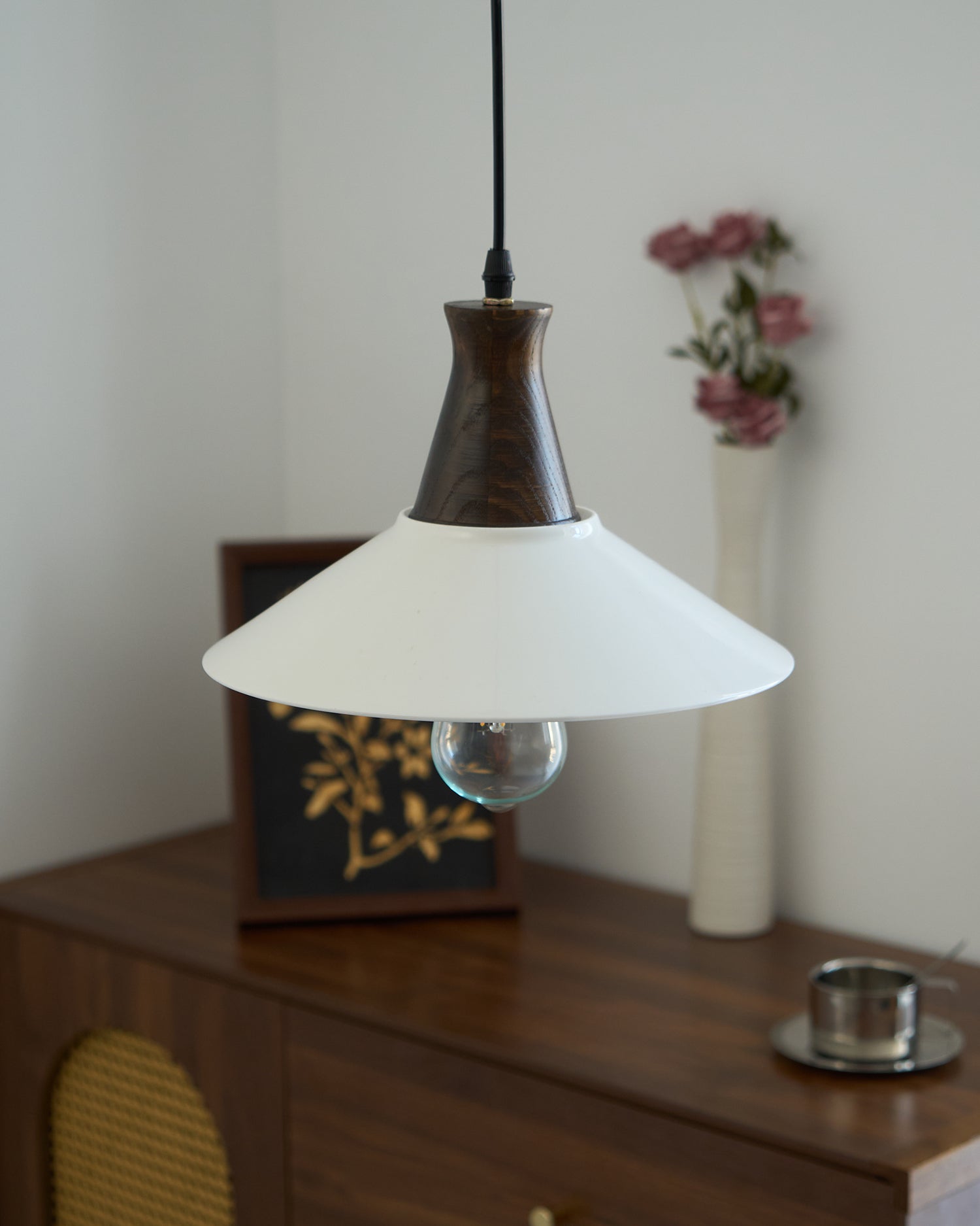 Linna Pendant Lamp Hand-Painted Floral Rustic - Letslighting