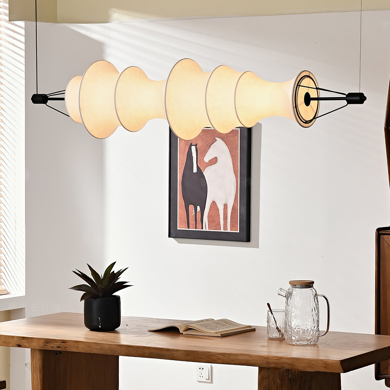 Avlorisra Art Elegance Silk Pendant Lamp - Letslighting