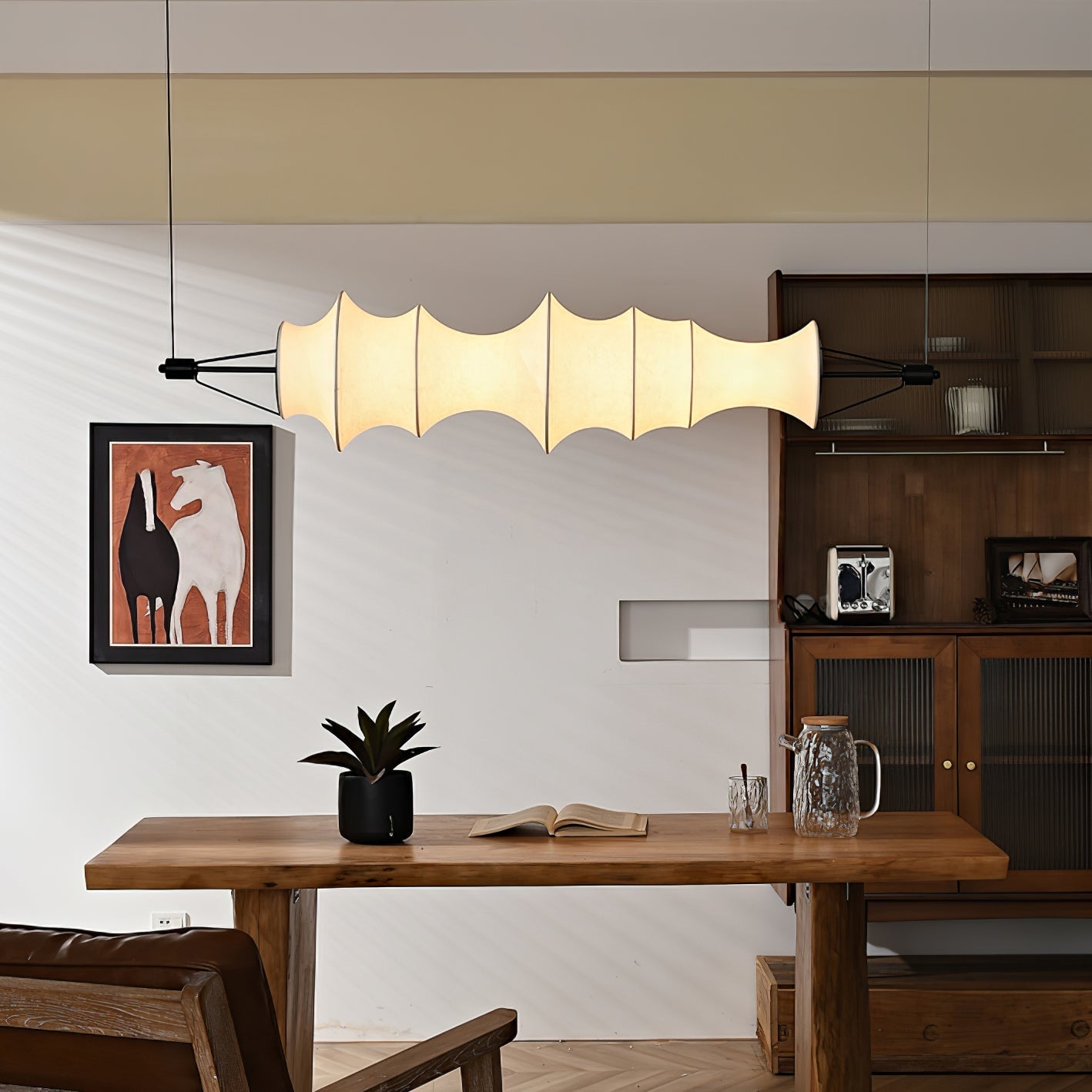 Avlorisra Art Elegance Silk Pendant Lamp - Letslighting