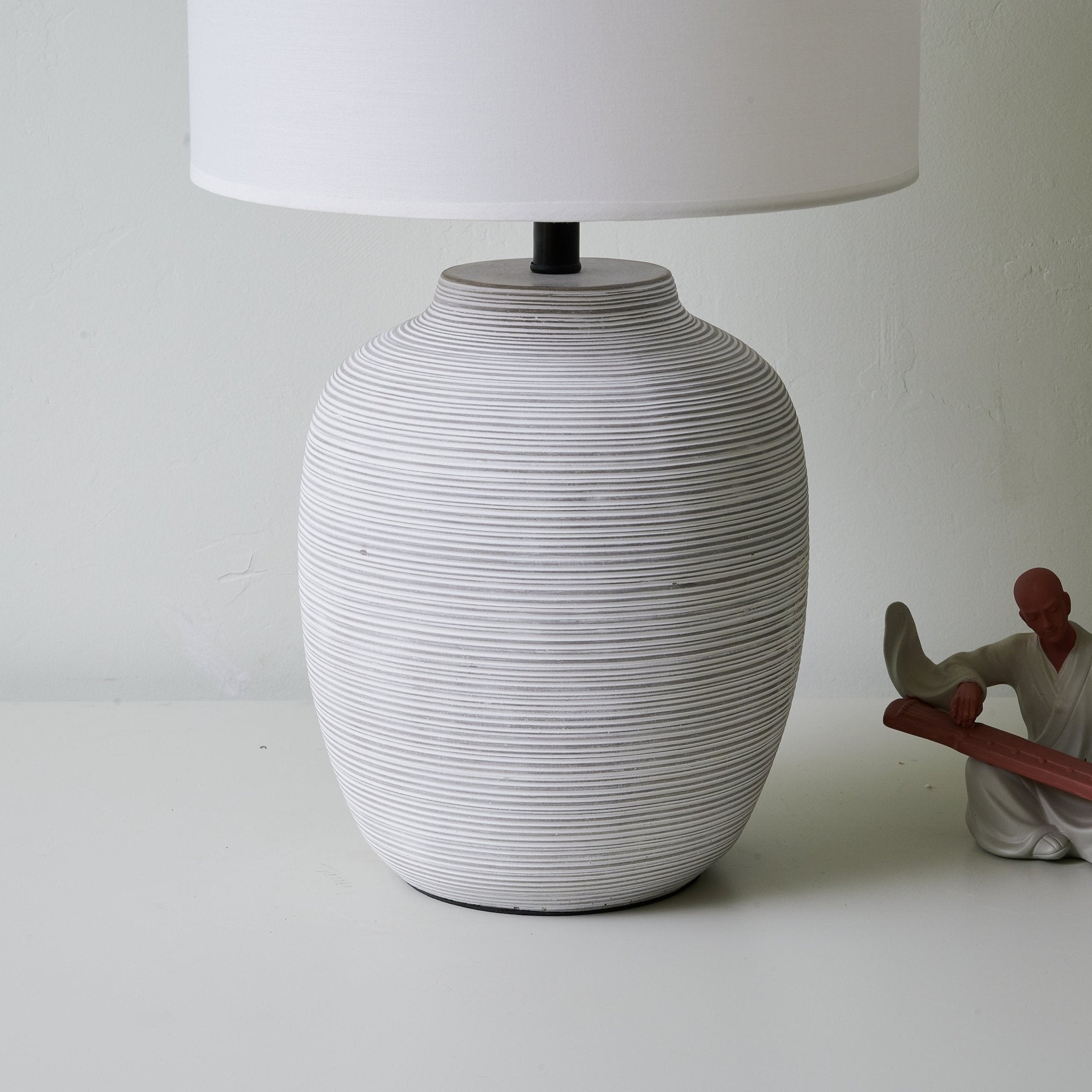 Edward Minimalist Ceramics Table Lamp - Letslighting
