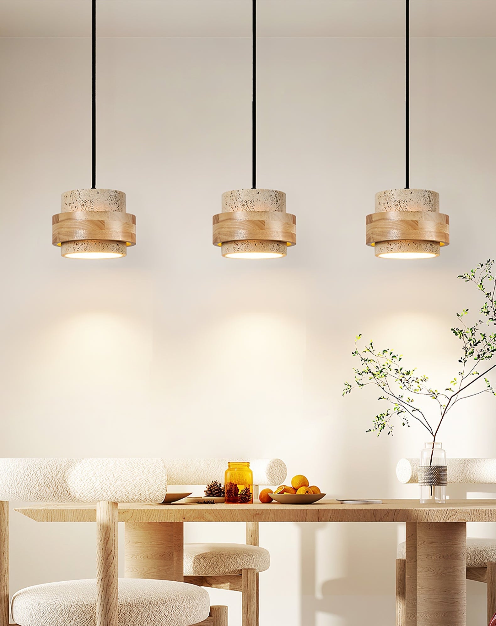 Liora Travertine Pendant Light - Letslighting