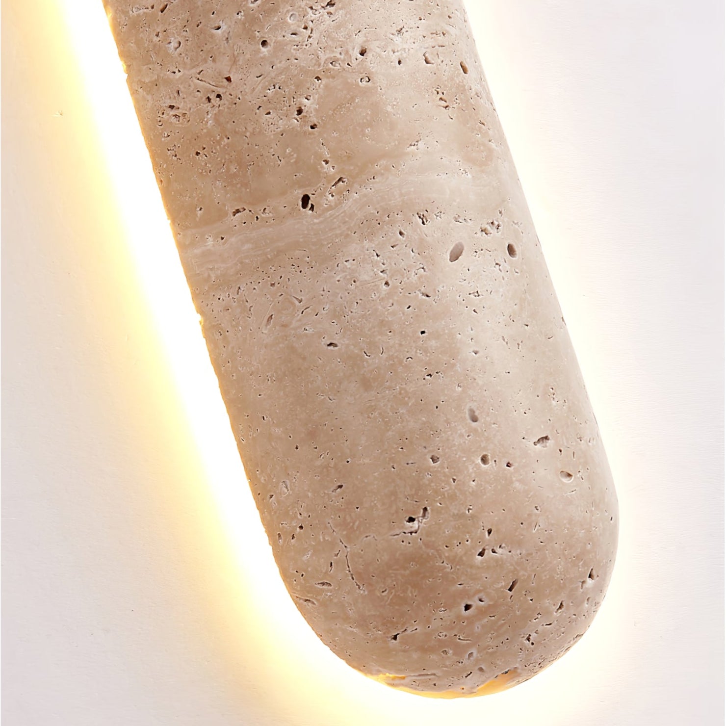 Liora Minimalist Travertine Wall Light