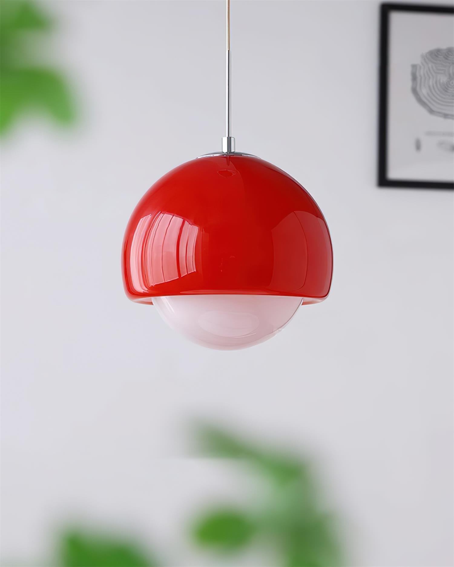 Pendant Light Glass Globe Retro Modern Style Colorful Soft Illumination - Letslighting