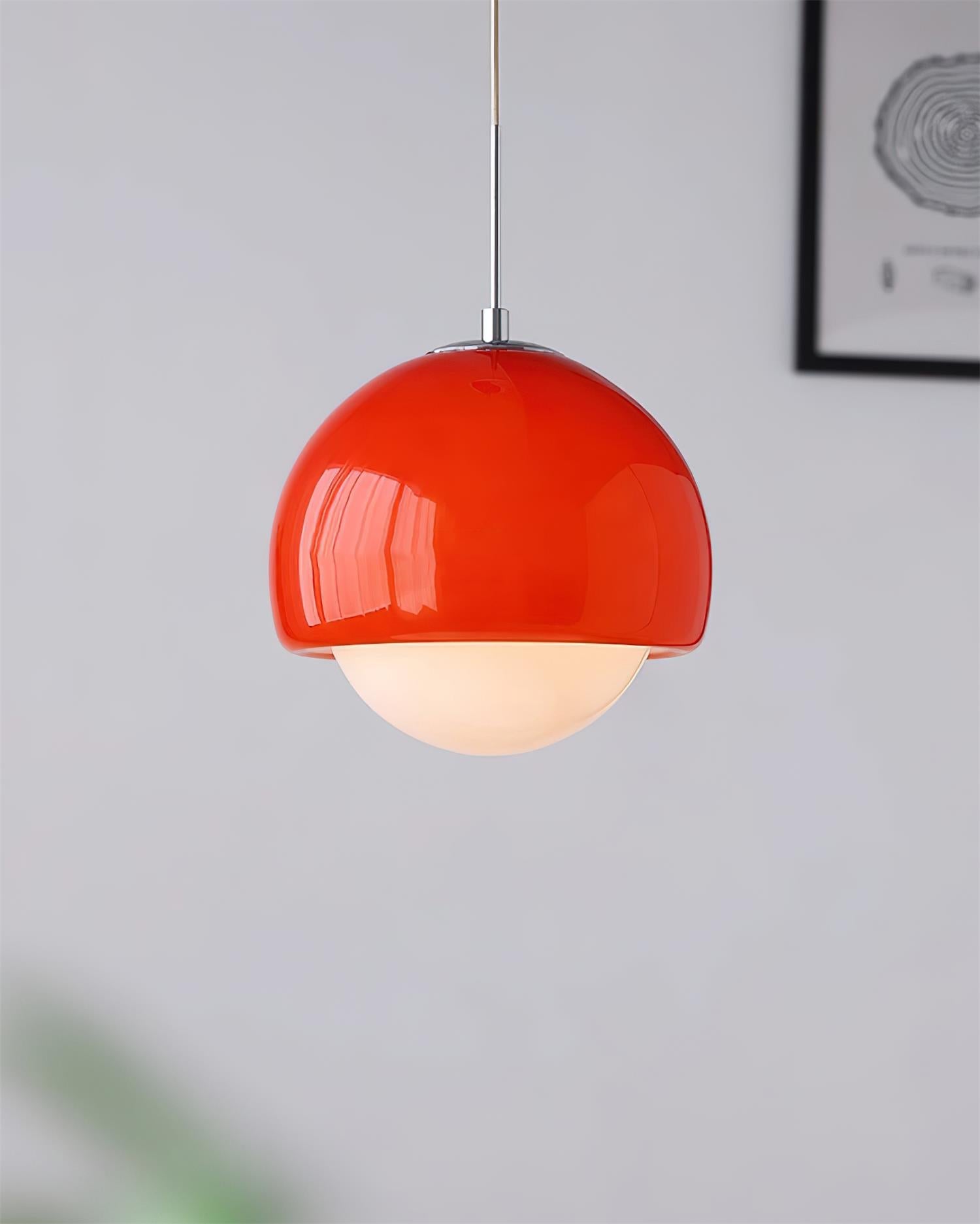 Pendant Light Glass Globe Retro Modern Style Colorful Soft Illumination - Letslighting