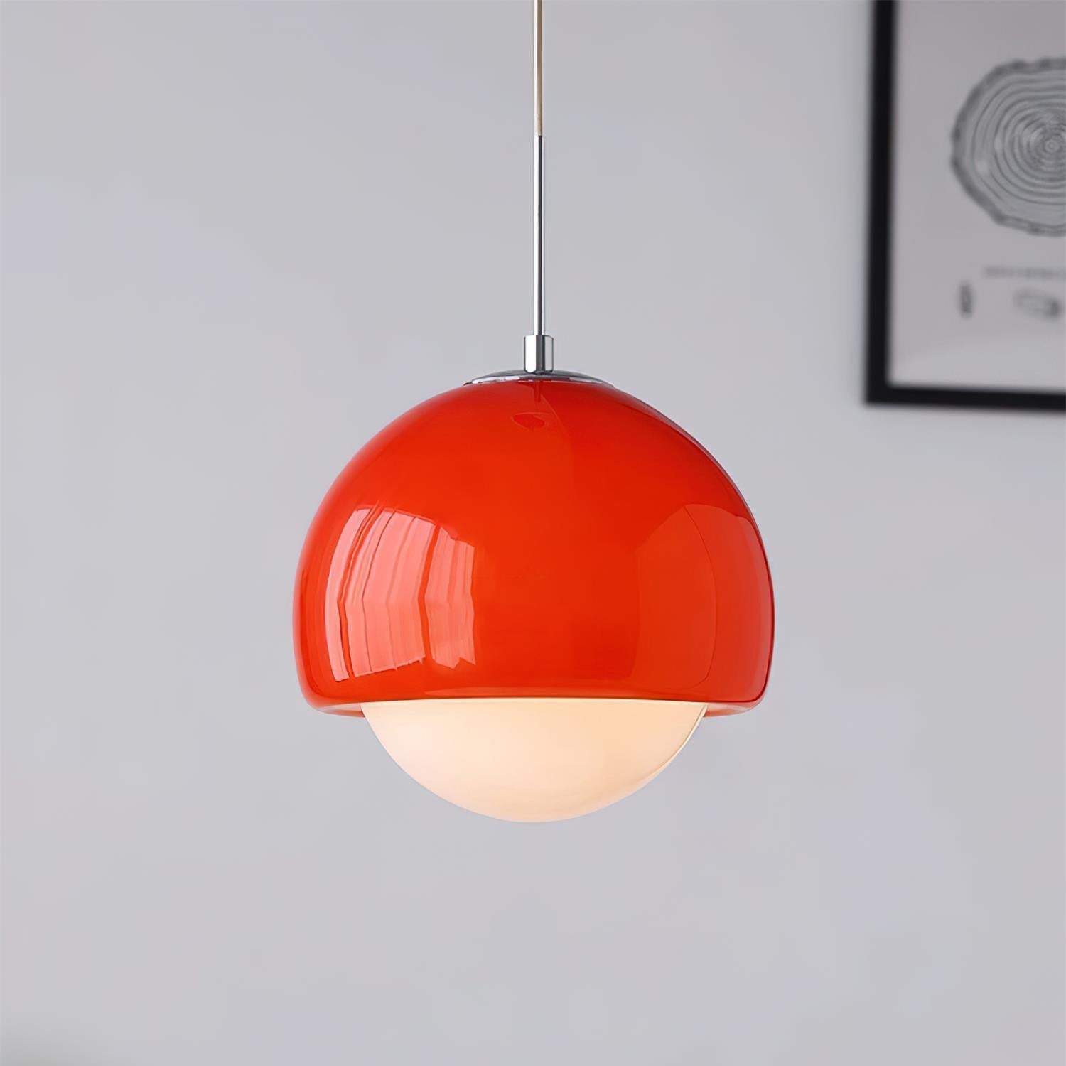 Pendant Light Glass Globe Retro Modern Style Colorful Soft Illumination - Letslighting