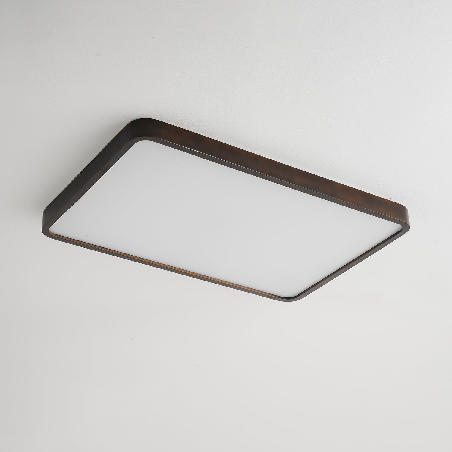 Vanoren Modern Minimalist Rectangular Wood Ceiling Light - Letslighting