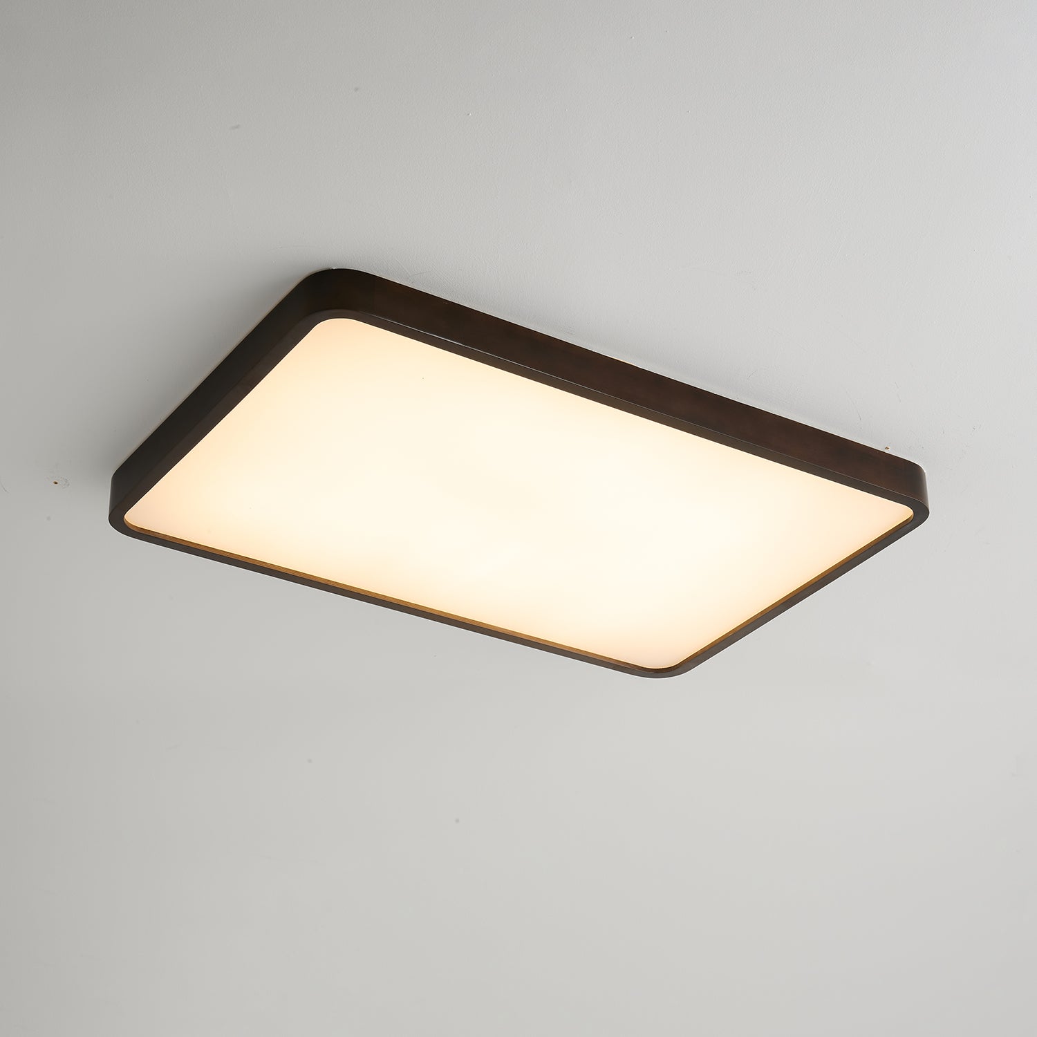 Vanoren Modern Minimalist Rectangular Wood Ceiling Light - Letslighting