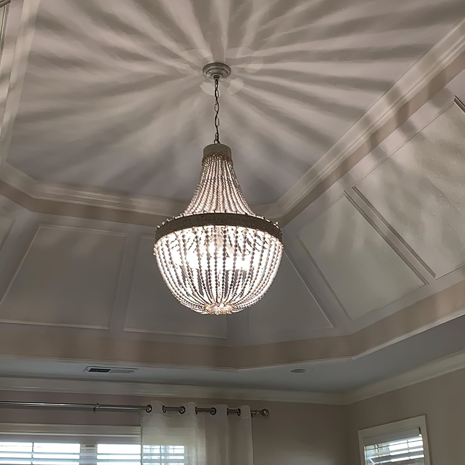 Ulvararis Postmodern Luxury Beaded Wooden Chandelier - Letslighting