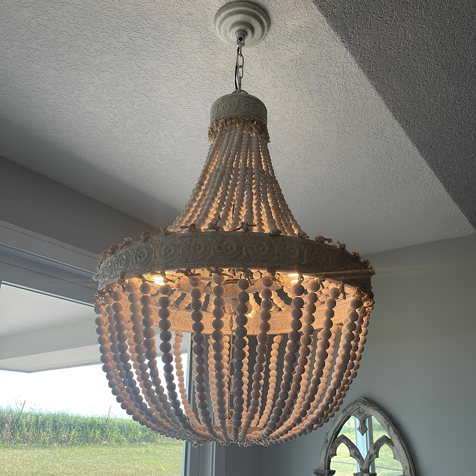 Ulvararis Postmodern Luxury Beaded Wooden Chandelier - Letslighting