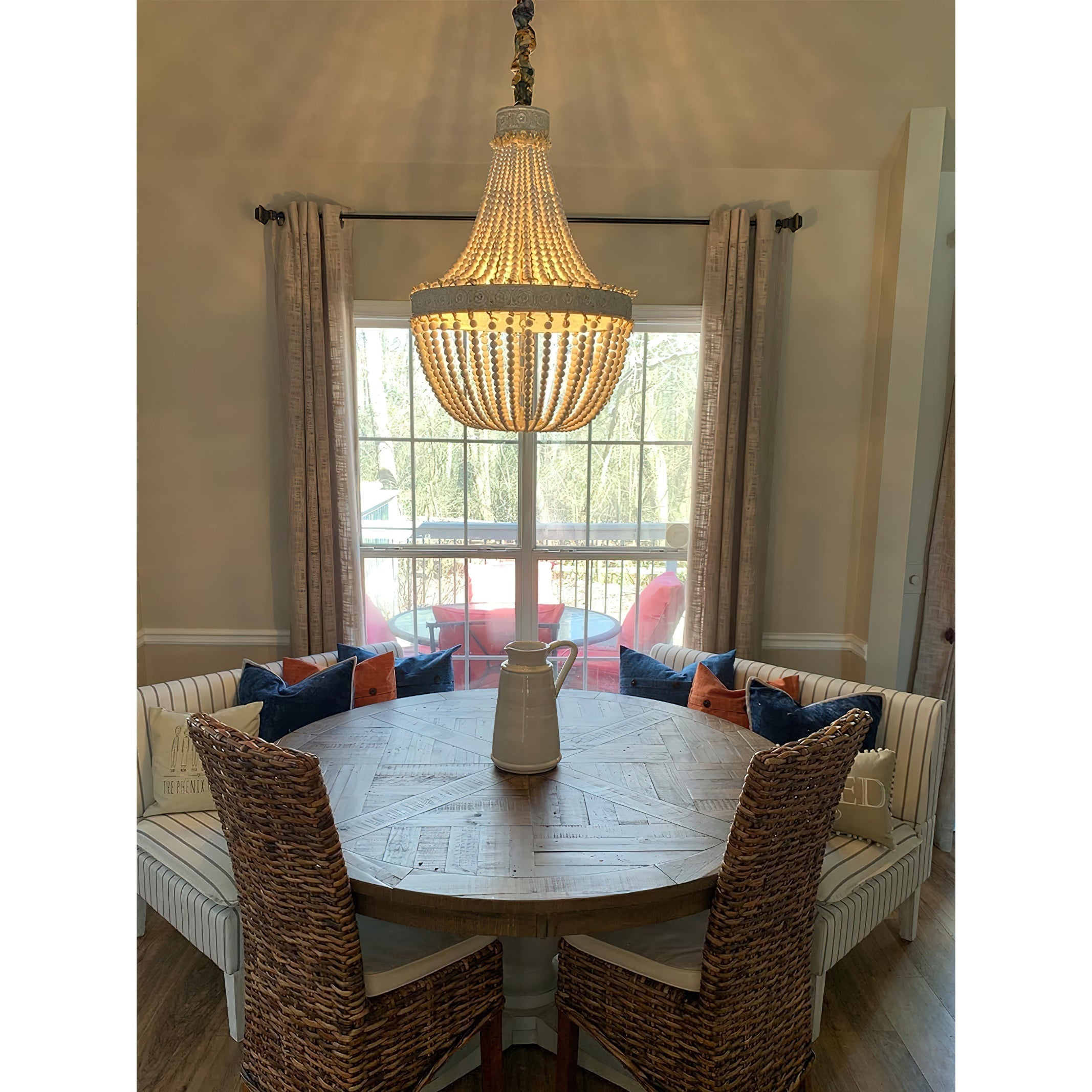 Ulvararis Postmodern Luxury Beaded Wooden Chandelier - Letslighting