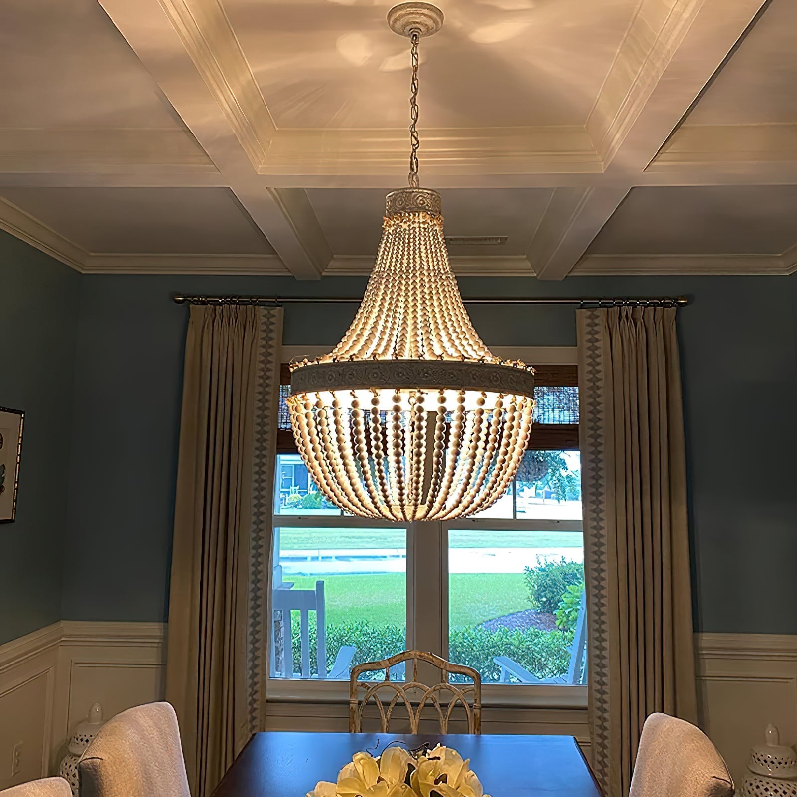 Ulvararis Postmodern Luxury Beaded Wooden Chandelier - Letslighting