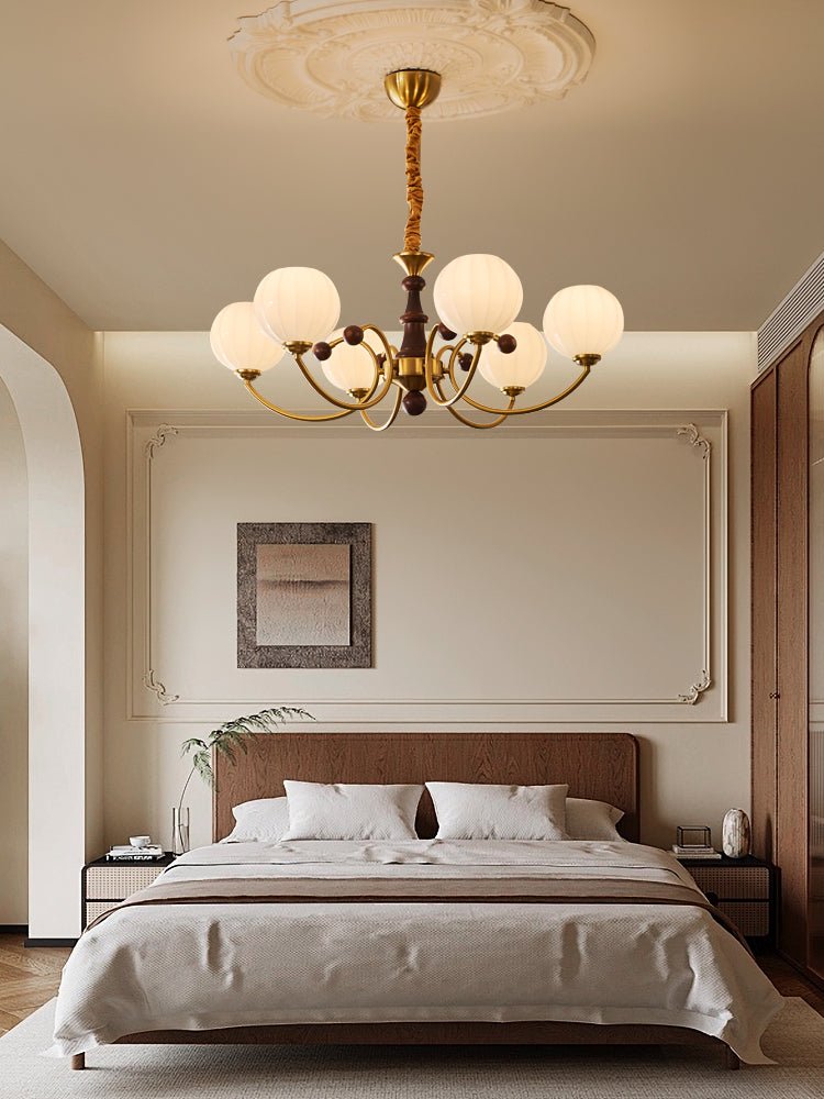 Omirara Traditional Elegance Vintage Wood Chandelier - Letslighting