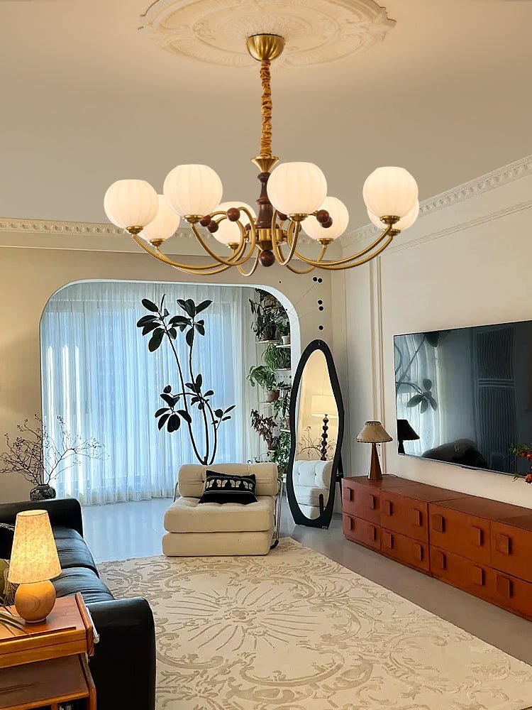 Omirara Traditional Elegance Vintage Wood Chandelier - Letslighting