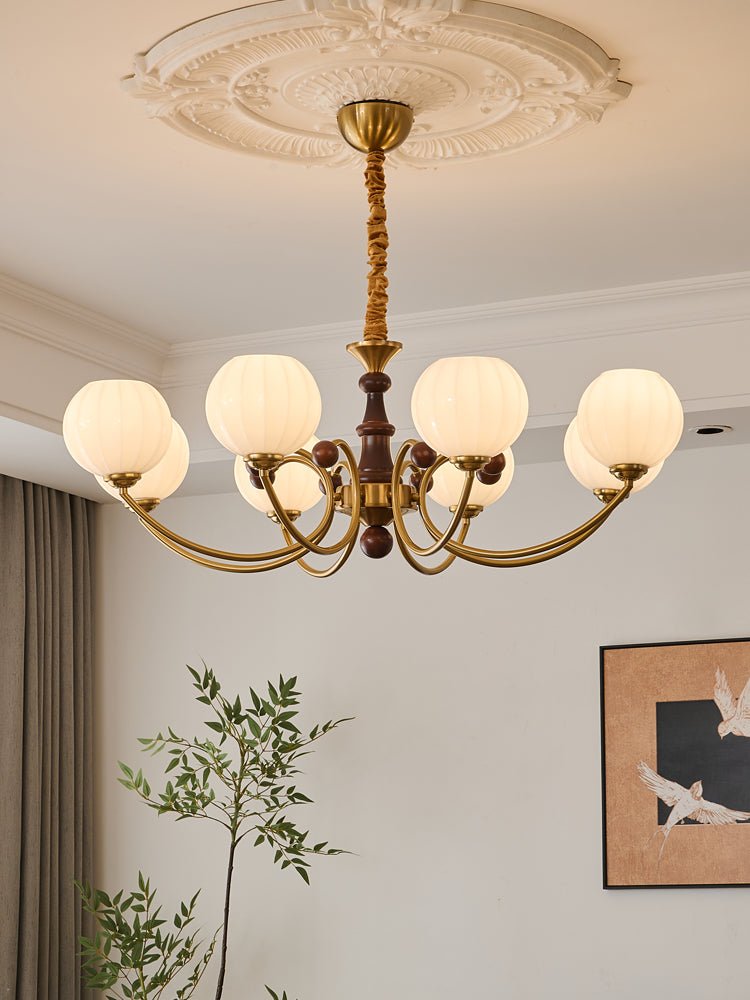Omirara Traditional Elegance Vintage Wood Chandelier - Letslighting